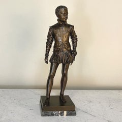 19th Century French Bronze Statue of Young Henri IV