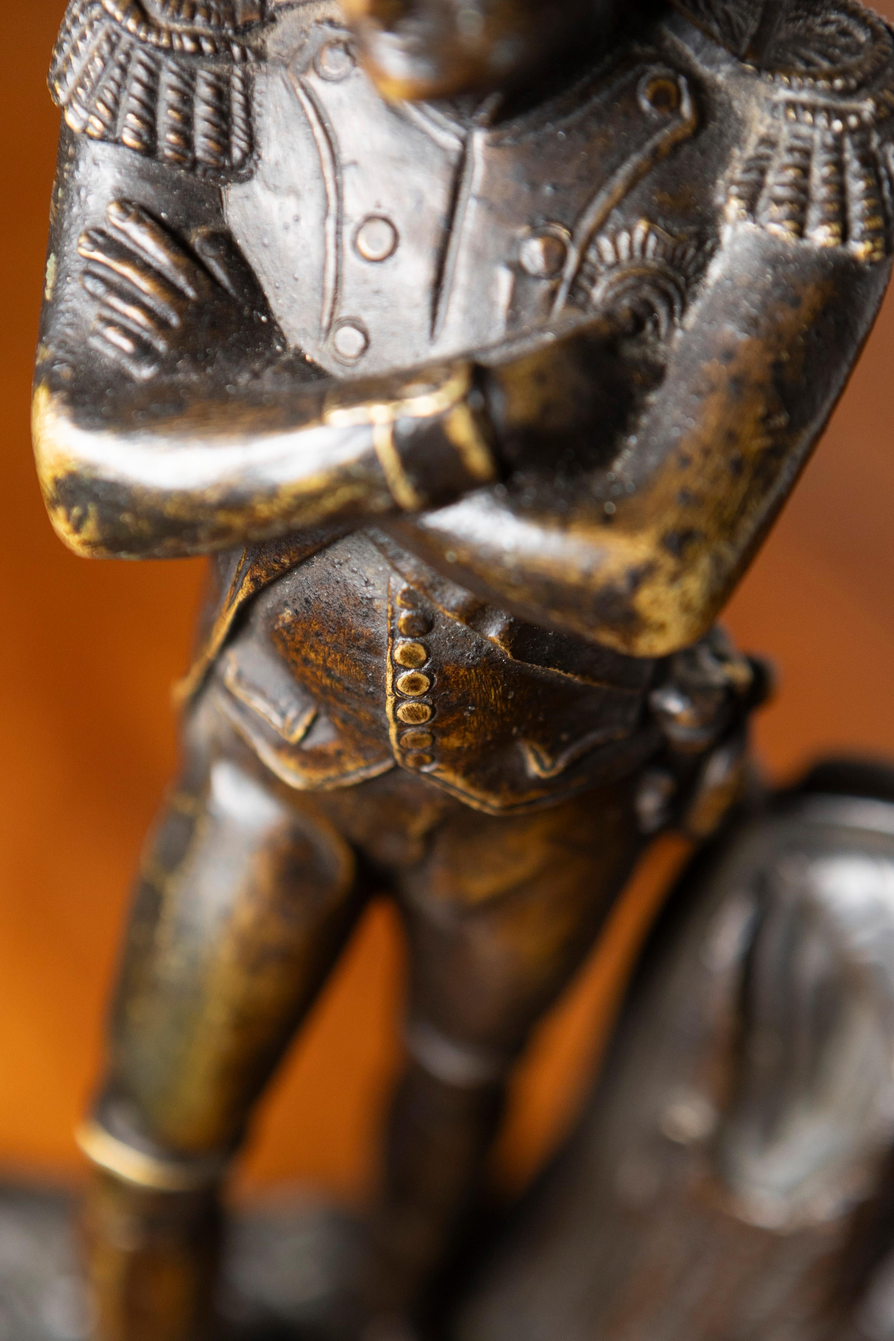 Bronzo Statuetta in bronzo francese di Napoleone Bonaparte del XIX secolo in vendita