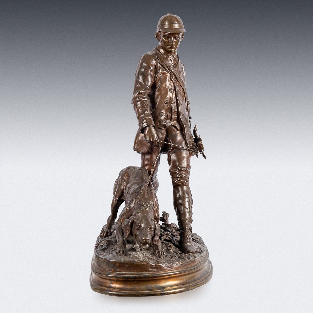 19th Century French Bronze 'Valet De Limier', Pierre Jules Méne, c.1879 For Sale 2
