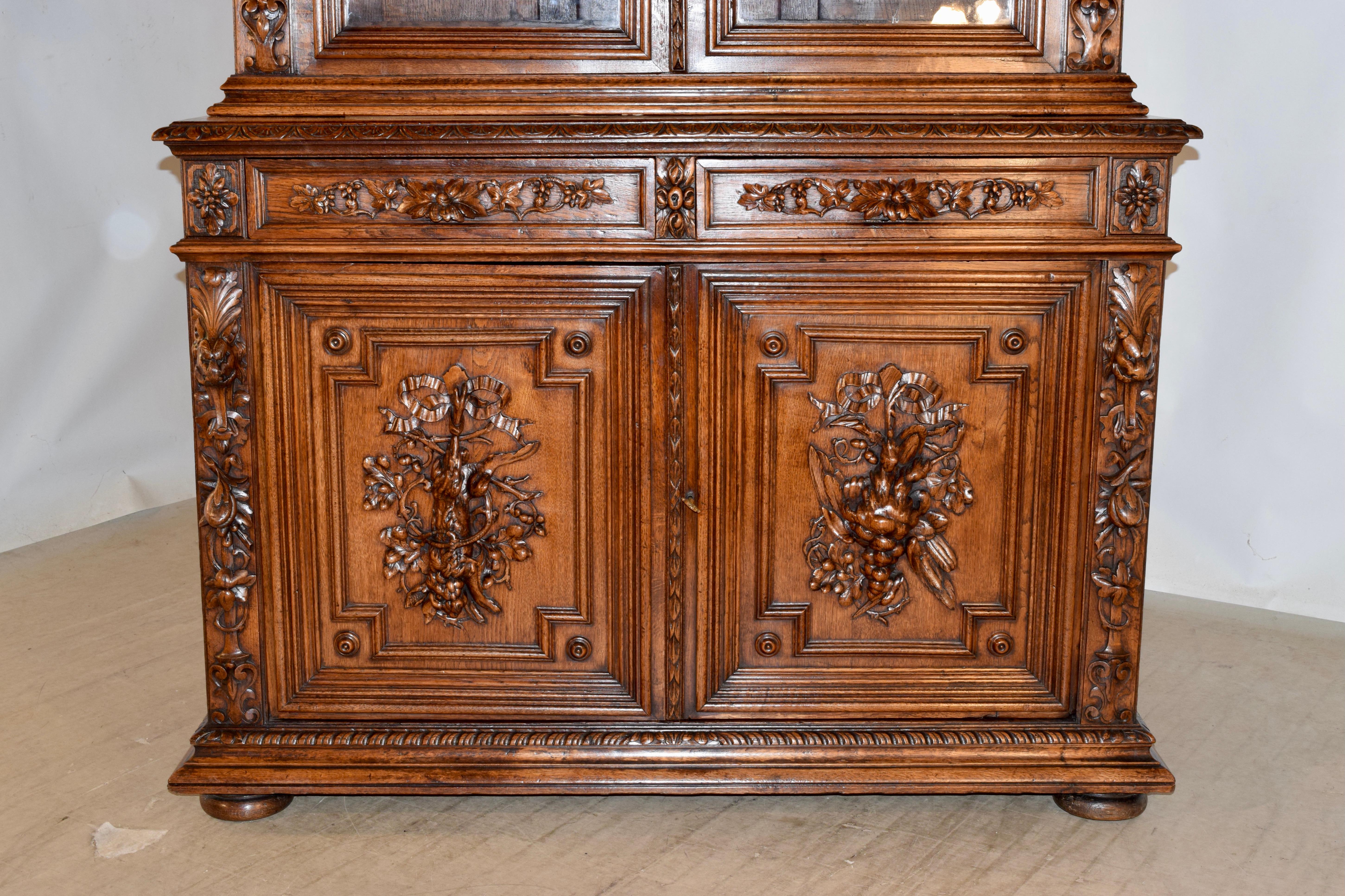 Buffet francese del XIX secolo Deux Corps In condizioni buone in vendita a High Point, NC