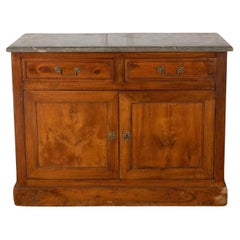 19th Century French Buffet with Grey Granite Top