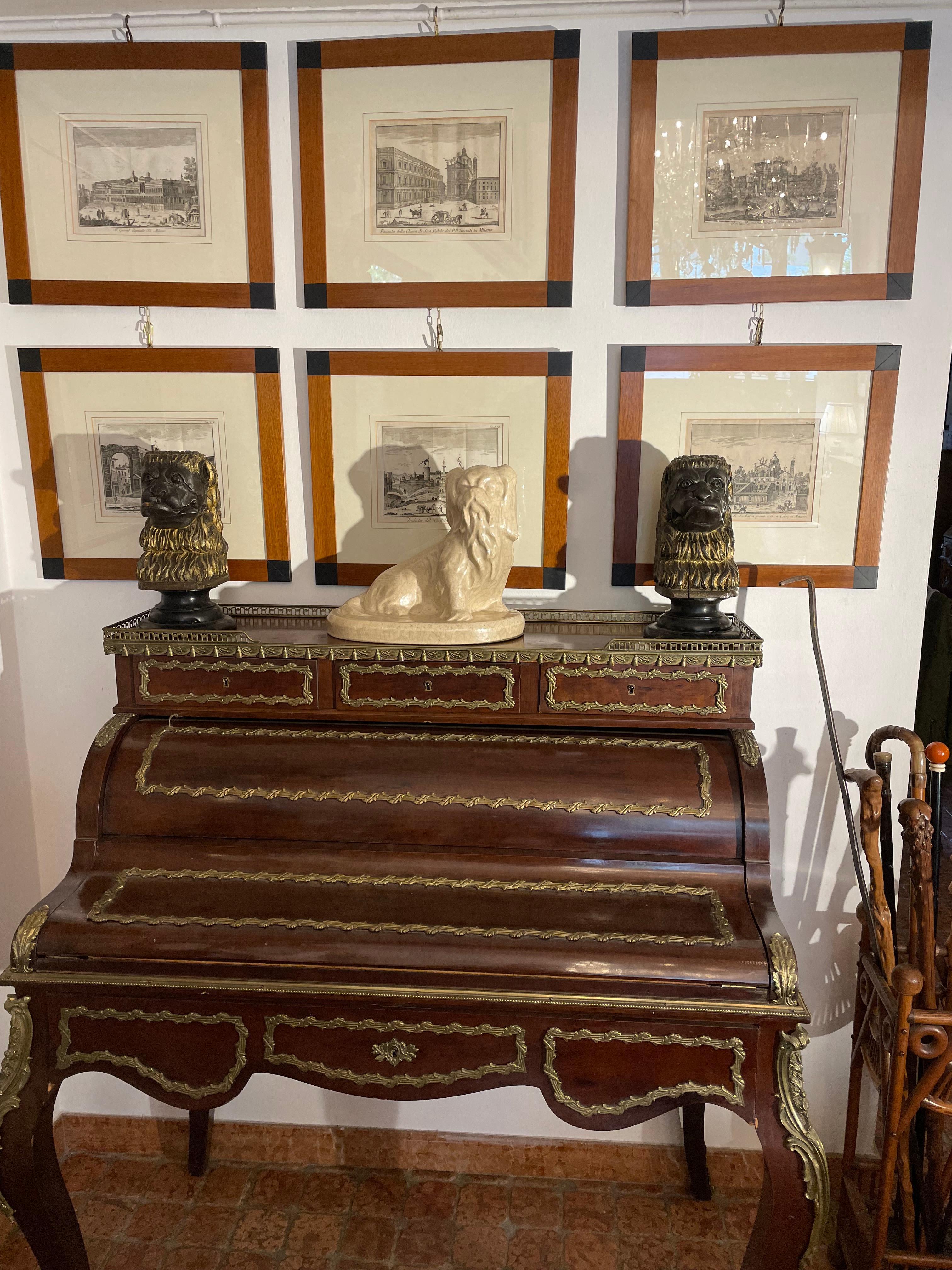 19th Century French Bureau de Dame Napoleon III Ladies Writing Desk For Sale 3
