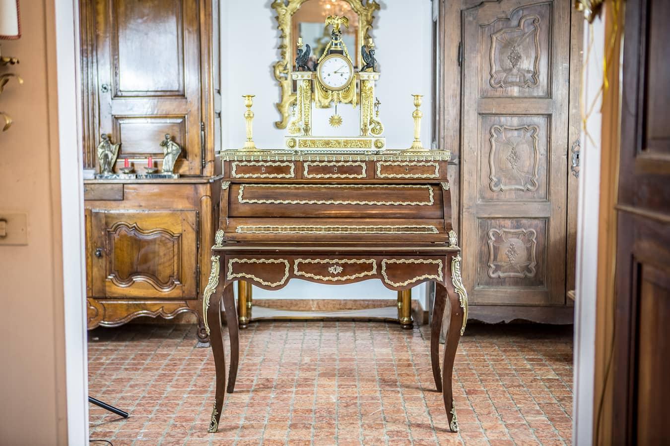 19th Century French Bureau de Dame Napoleon III Ladies Writing Desk For Sale 4