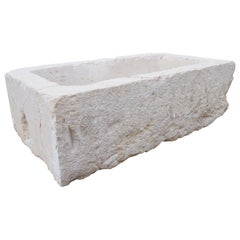 Antique 19th Century French Burgundy Stone Trough, "La Pierre d'Hauteville"