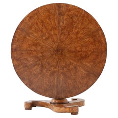 19th Century French Burr Ash Table