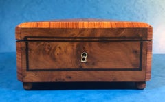 19th Century French Burr Cedar Box