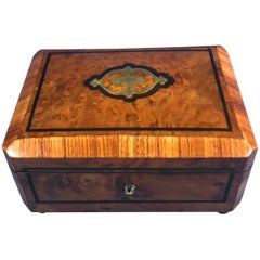 19th Century French Burr Cedar Box