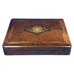 Antique 19th Century French Burr Cedar Table Box Dating Back to circa 1860