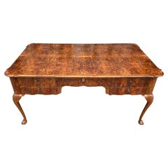 19th Century French Burr Walnut Writing Table