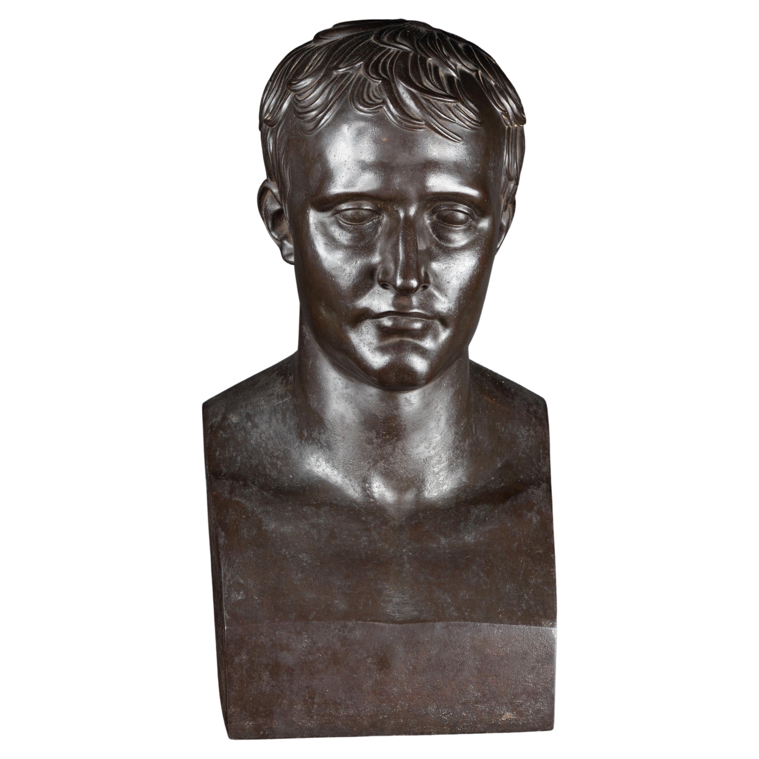 19th Century French Bust of Napoleon Bonaparte, After A Model By Antonio Canova For Sale