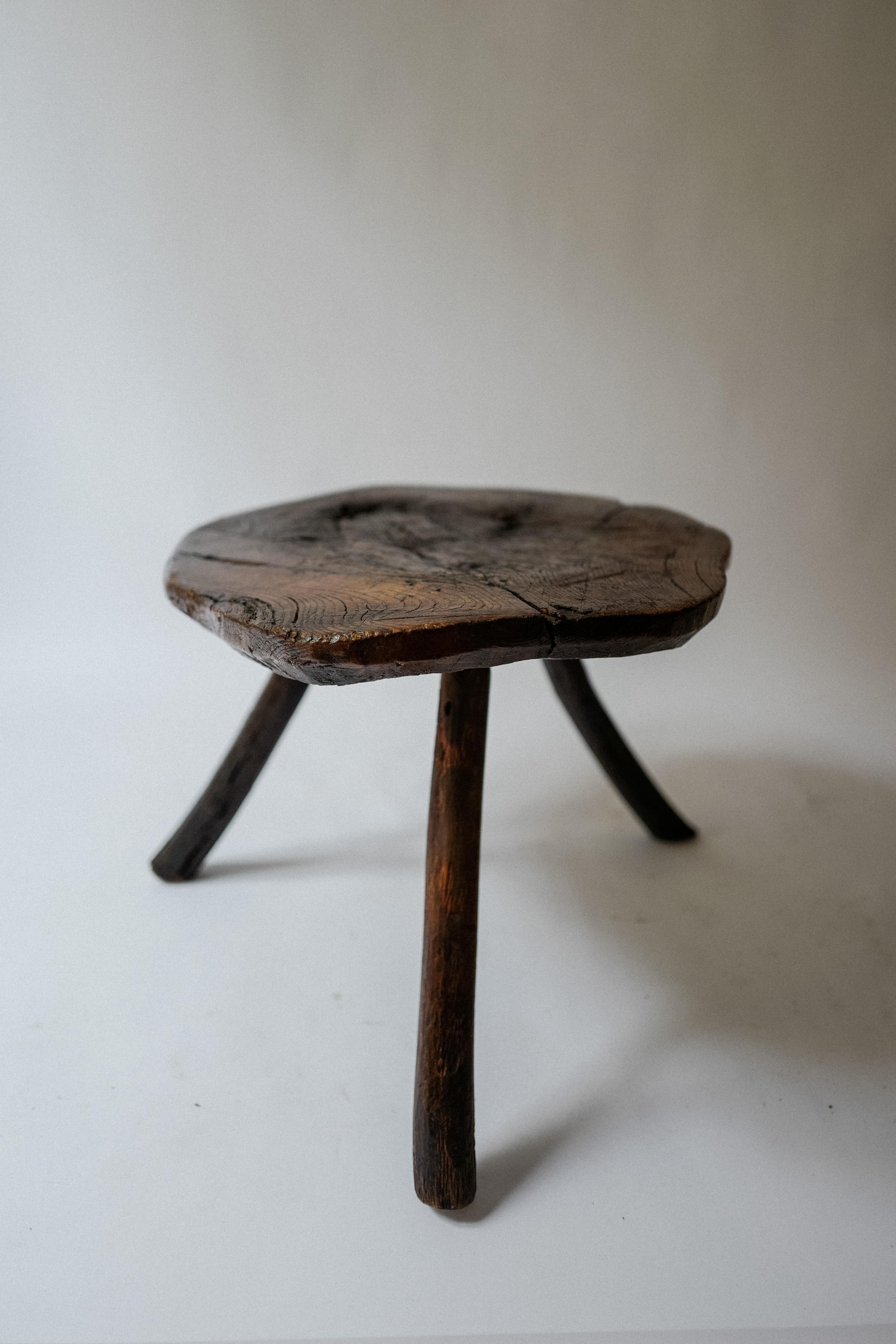 Maple 19th Century French Butcher Block Side Table
