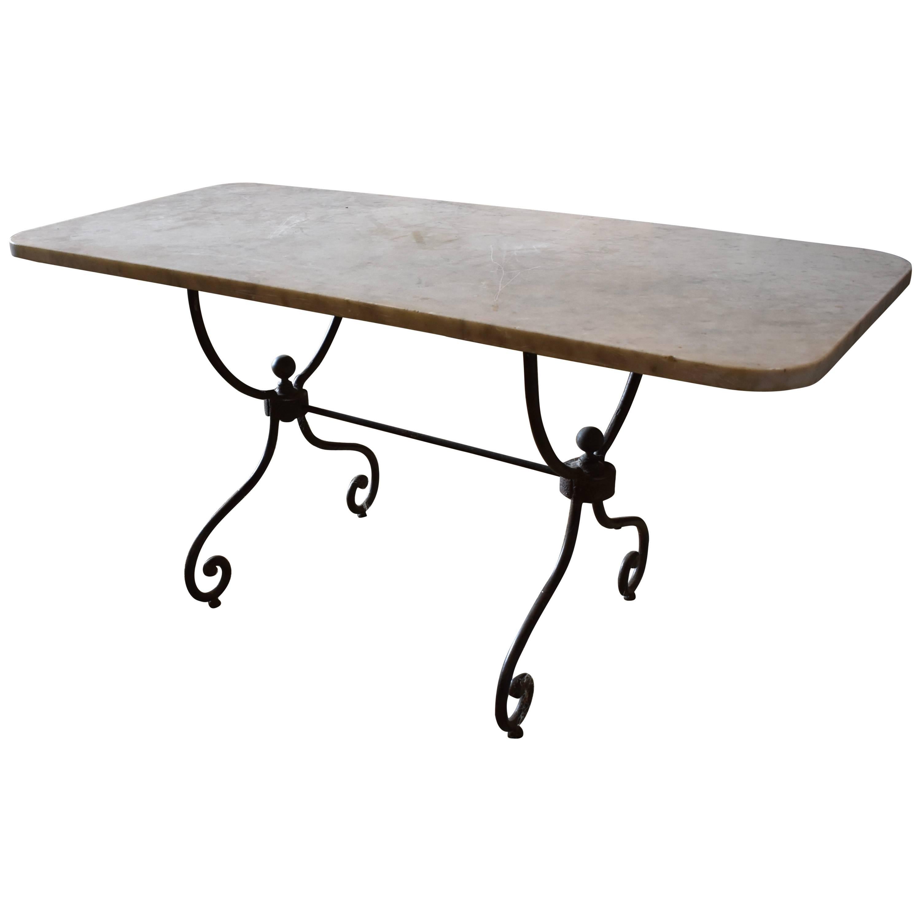 19th Century French Butcher Shop Table