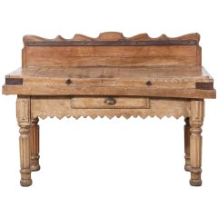 19th Century French Butchers Block