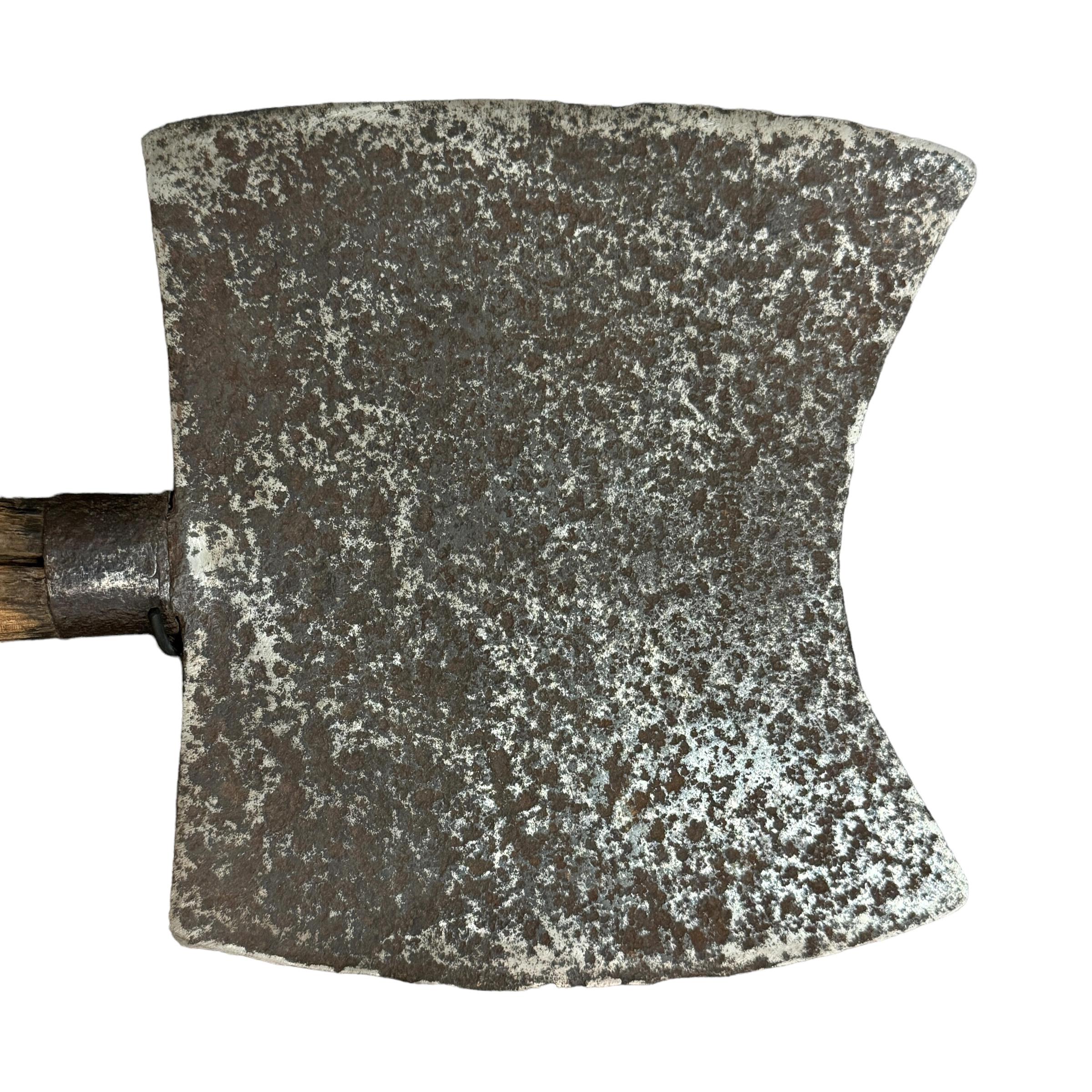 Iron 19th Century French Butcher's Cleaver on Custom Wall Mount For Sale