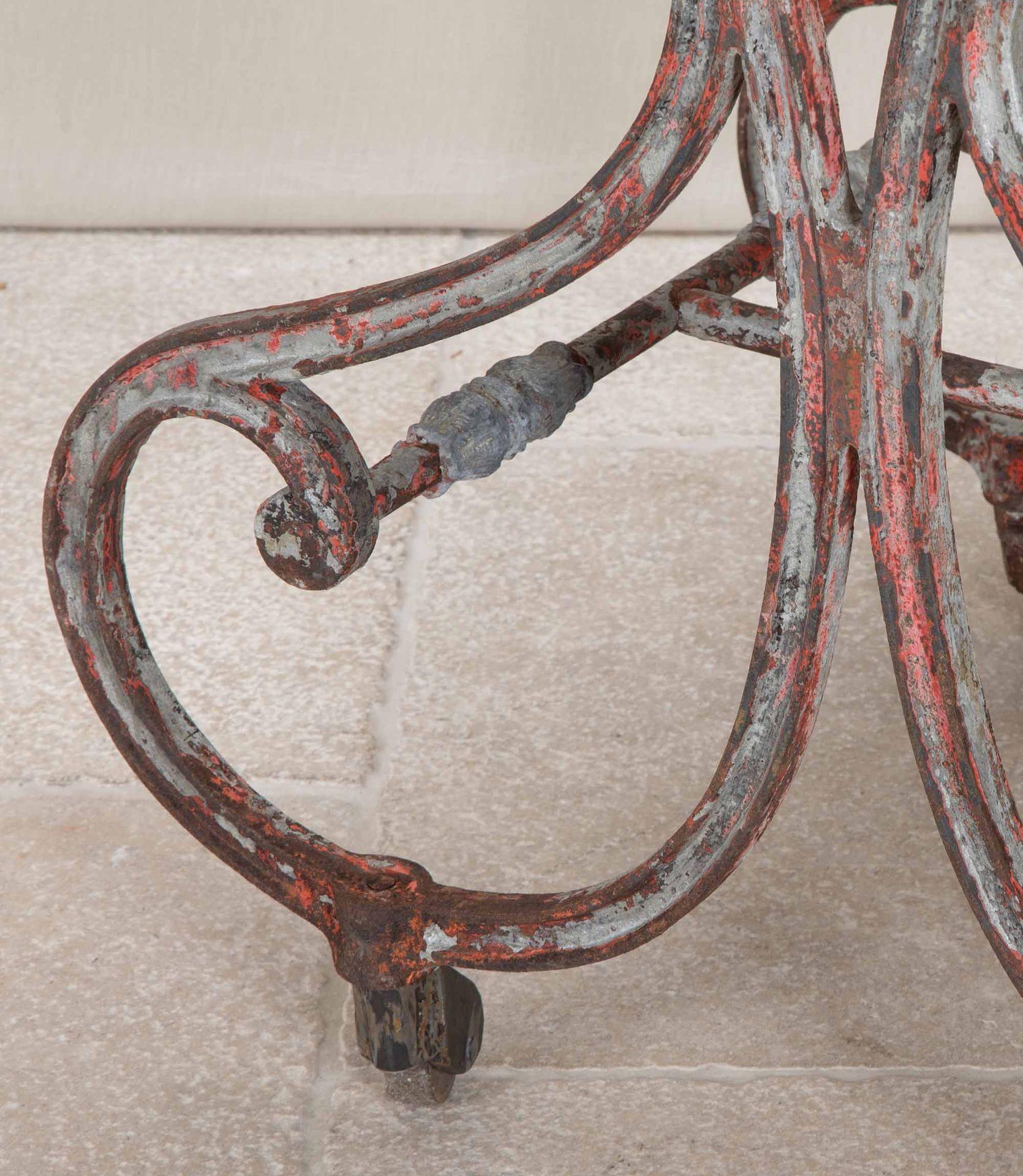 19th Century French Butchers Table with Marble Top For Sale 3