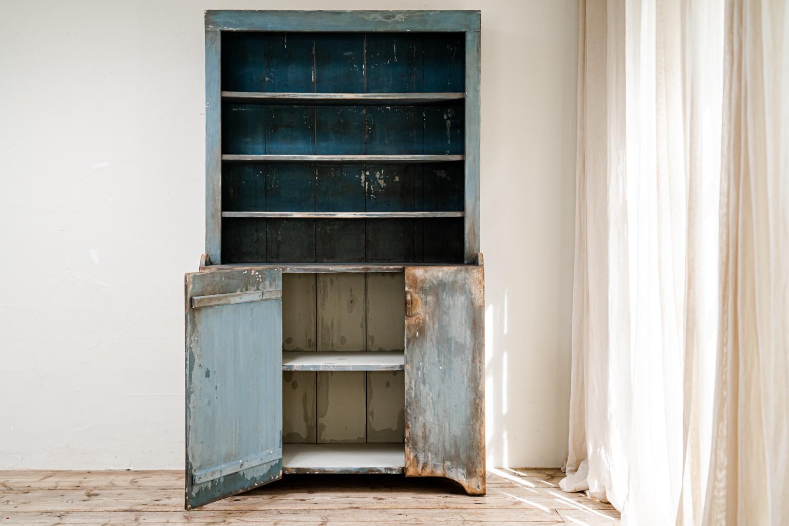 Poplar 19th Century French Cabinet/Bookcase