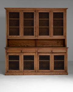 19th Century French Cabinet With Wire Mesh Doors