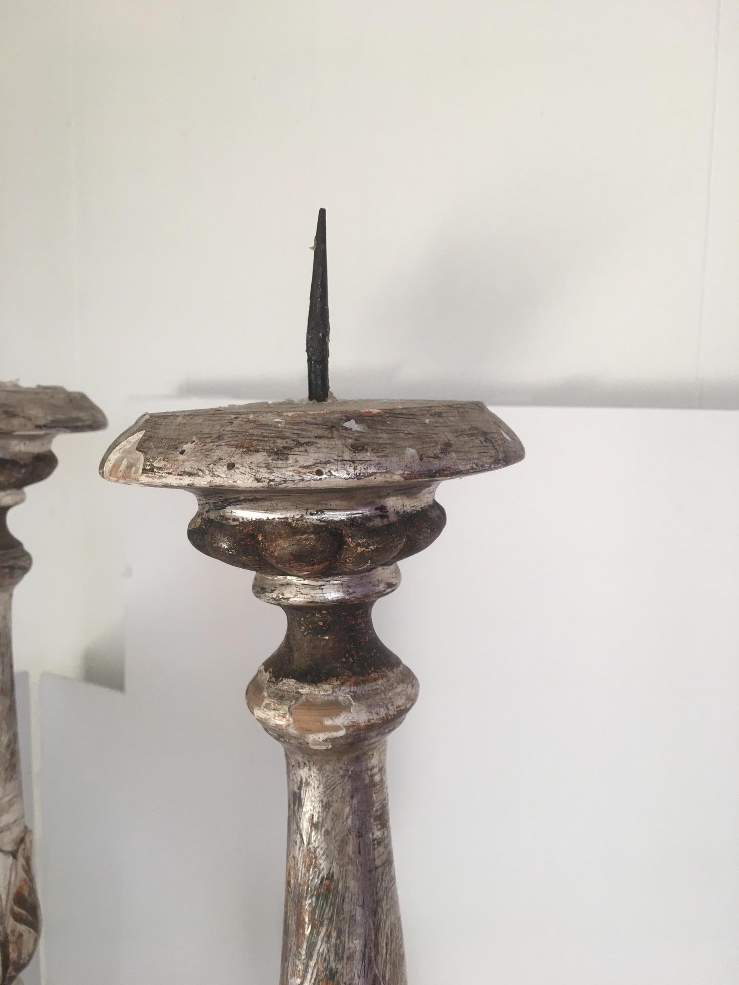 Legno Candelabri francesi del XIX secolo in vendita