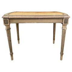 19th Century French Caned Stool