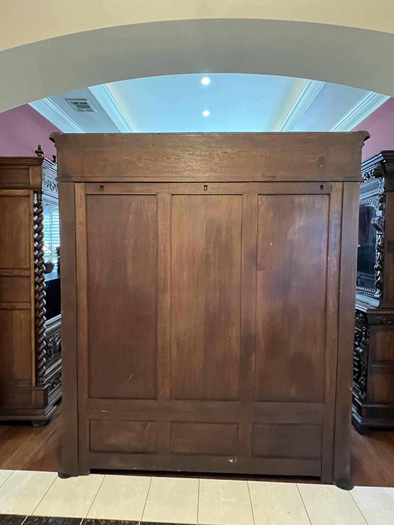 Ancien banc d'entrée français de grande taille de cathédrale Renaissance en chêne sculpté, vers 1860 en vente 5