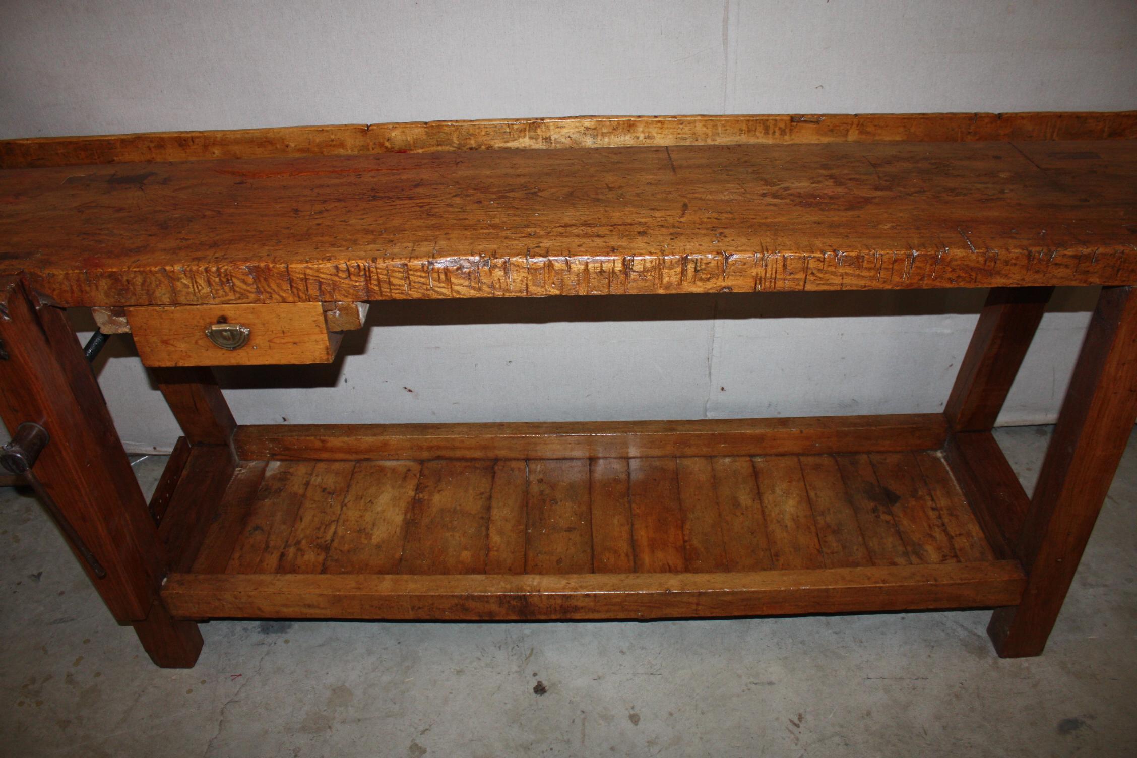 19th Century, French Carpenter's Workbench 2