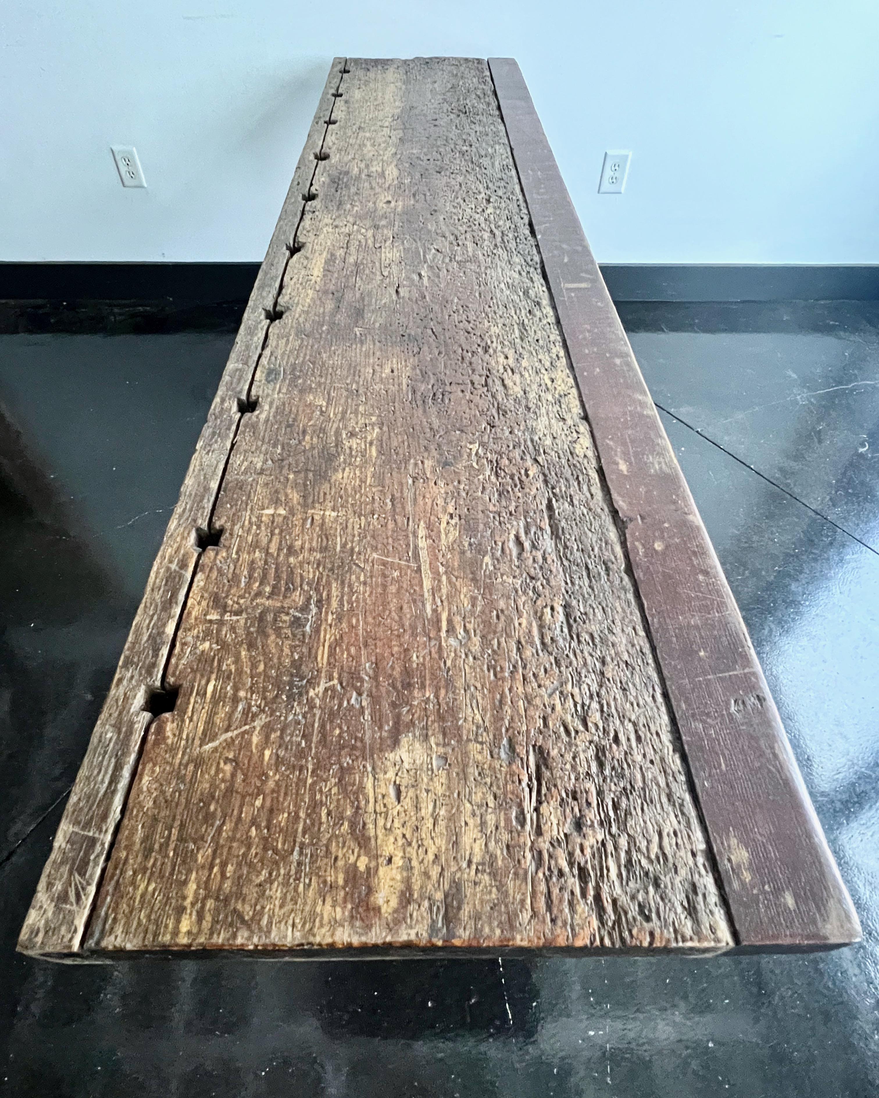 19th century French Carpenter's Workbench For Sale 3