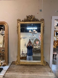 19th Century French Carved and Giltwood Louis XVI Style Mirror