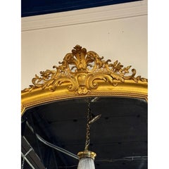 Französisch geschnitzt und Giltwood-Spiegel des 19.