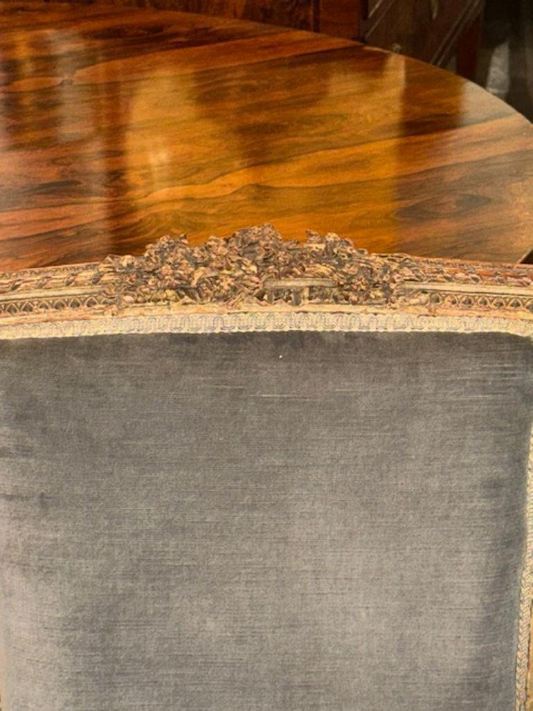 19th Century French Carved and Painted Louis XVI Painted Armchairs In Good Condition For Sale In Dallas, TX