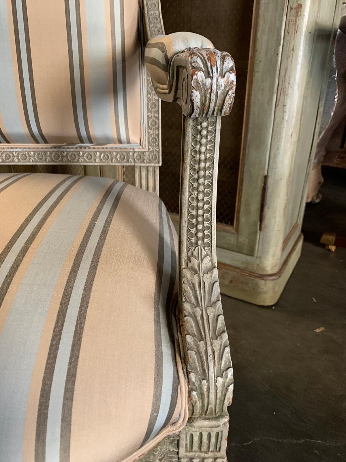 19th Century French Carved Armchair For Sale 7