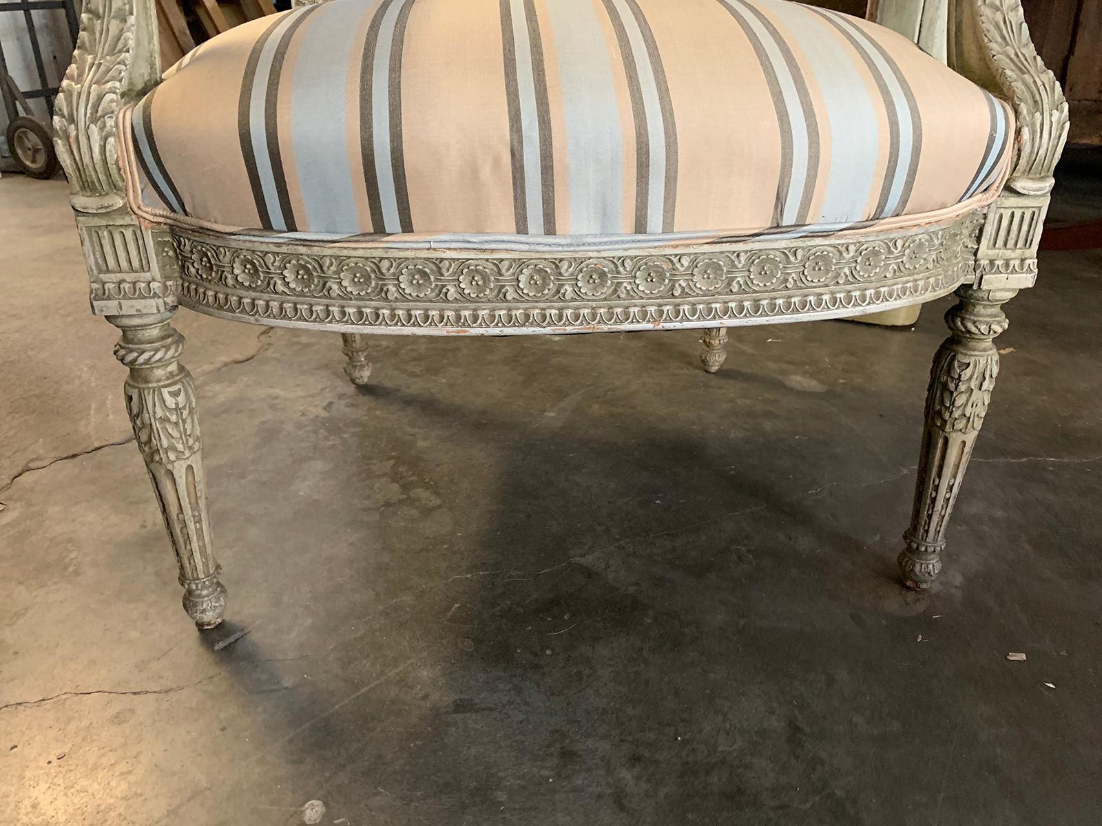 19th Century French Carved Armchair For Sale 8