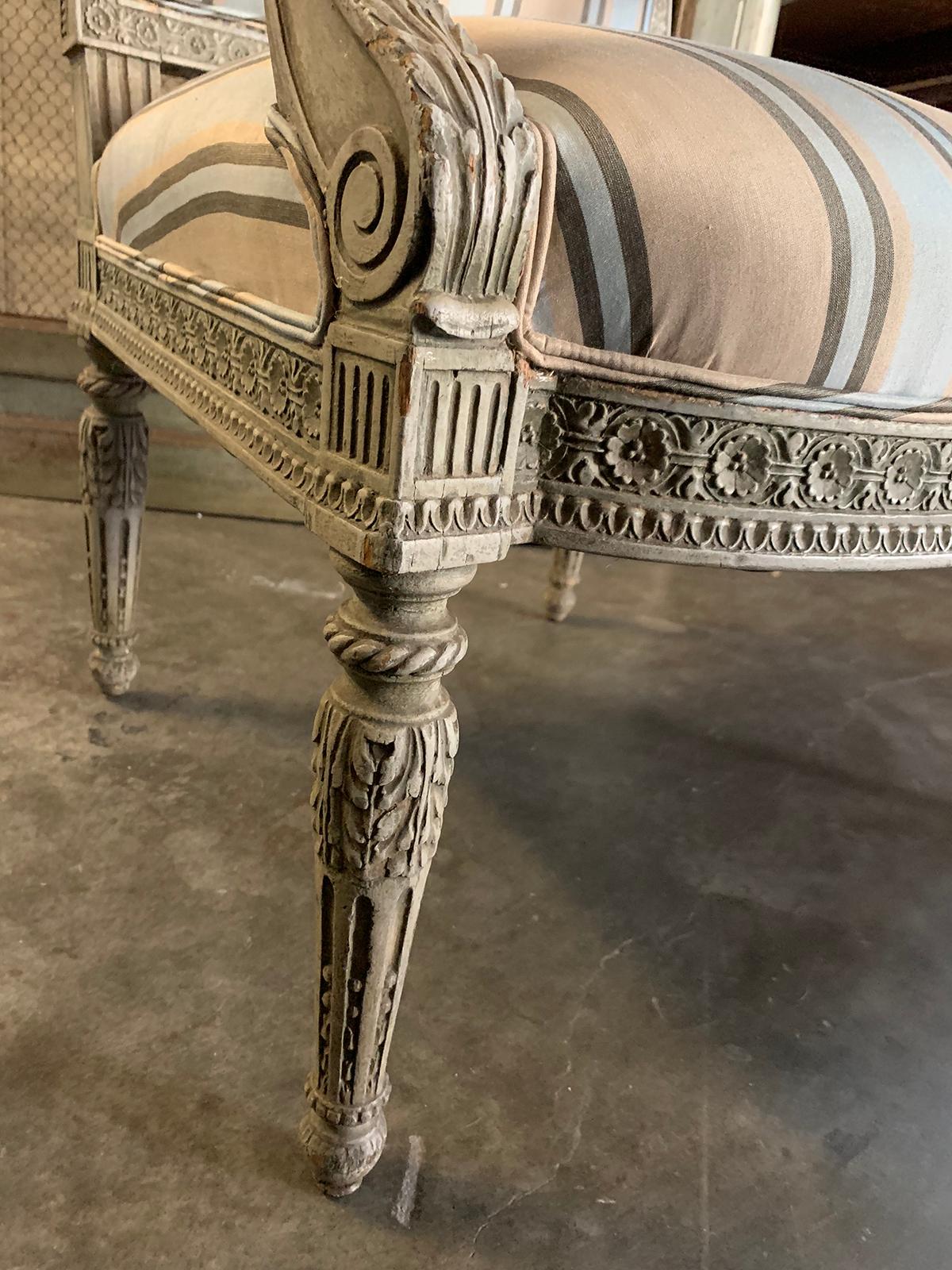 19th Century French Carved Armchair For Sale 9
