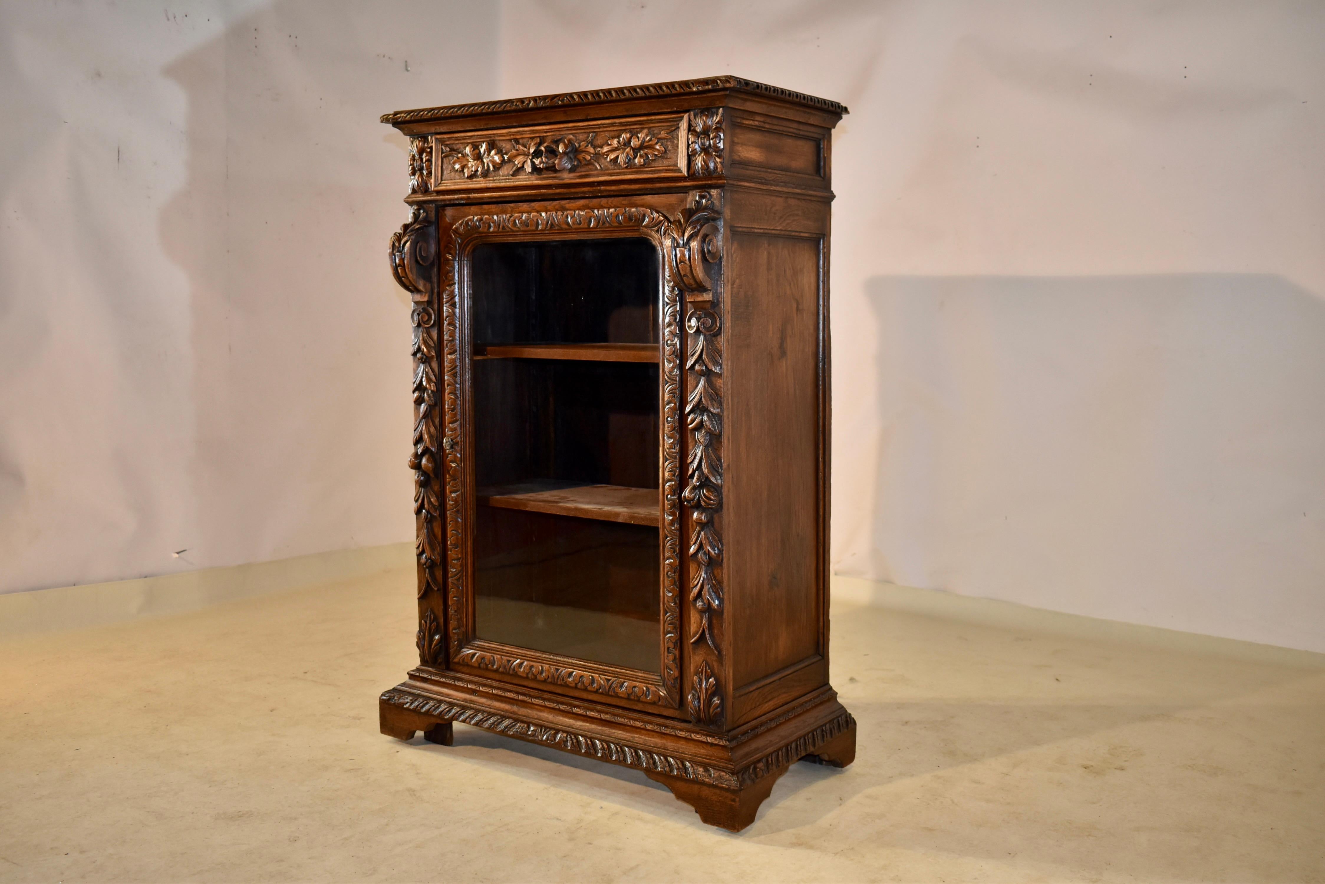 19th Century French Carved Bookcase For Sale 3