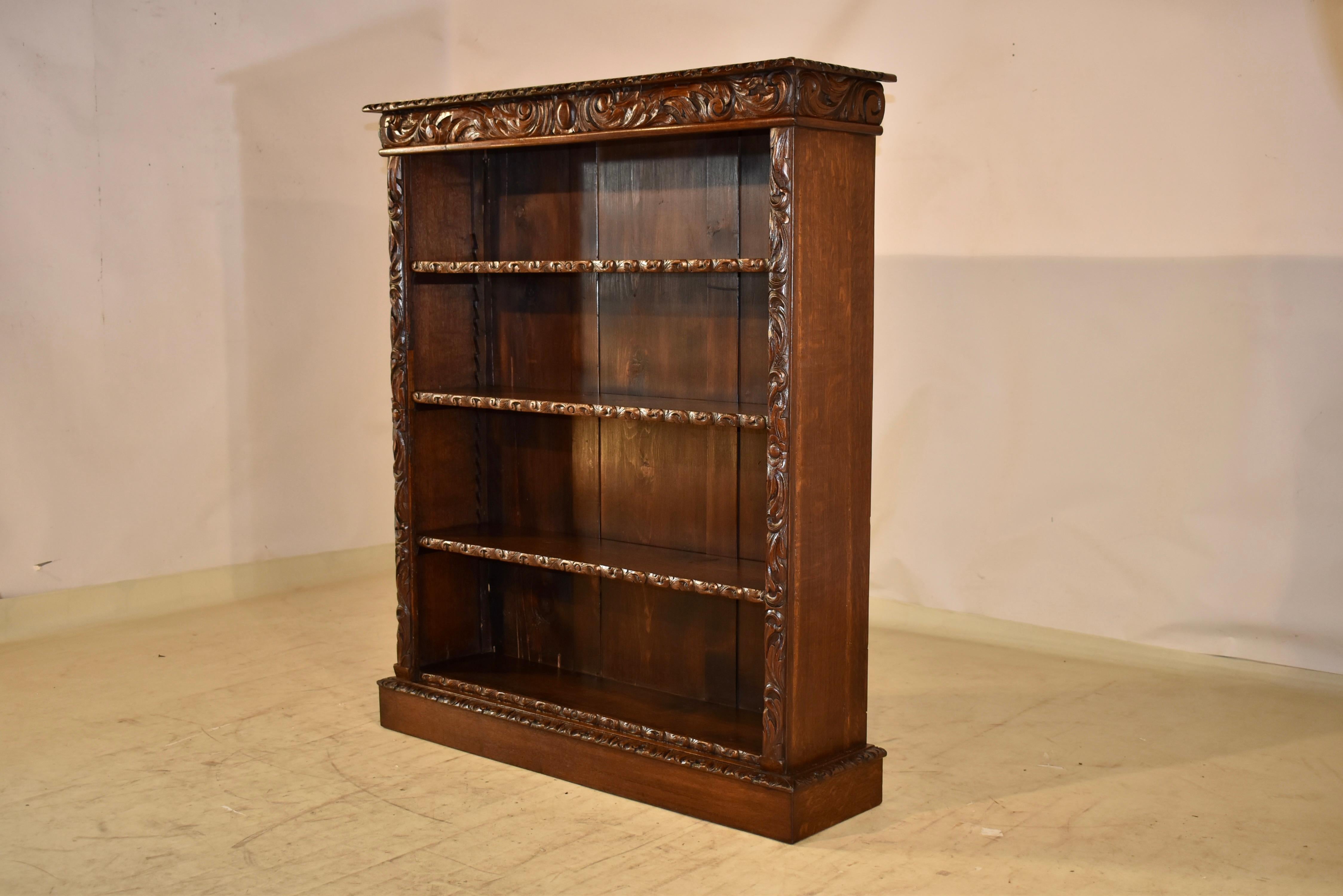 19th Century French Carved Bookcase For Sale 1
