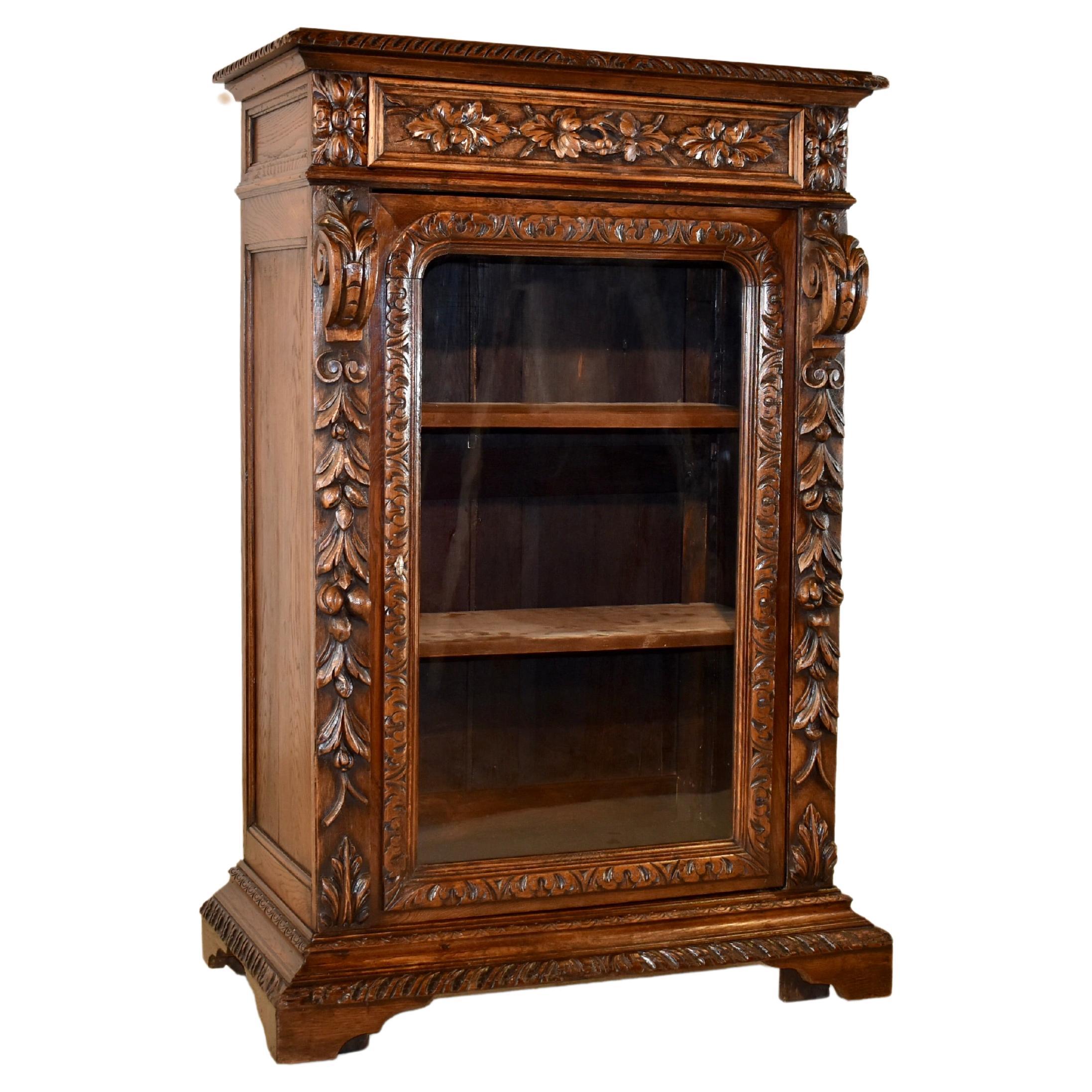 19th Century French Carved Bookcase
