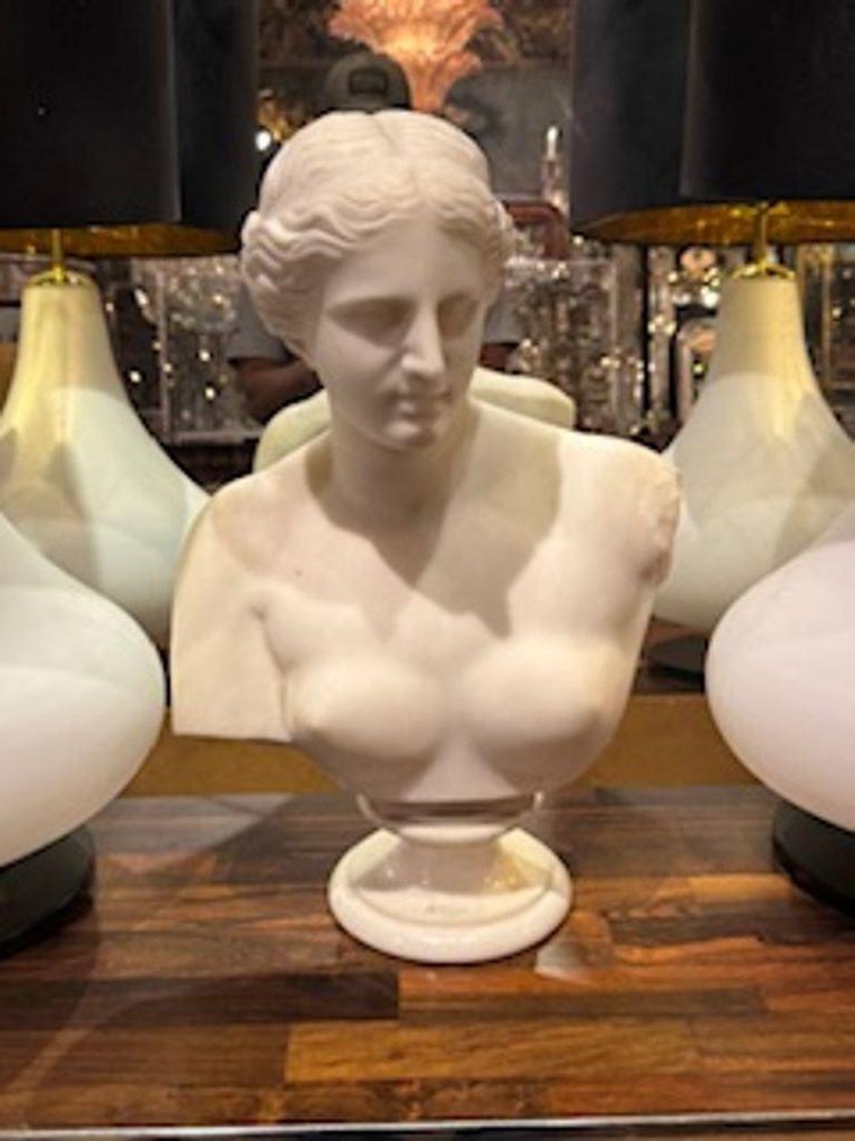 Busto di Diana intagliato francese del XIX secolo in vendita 1
