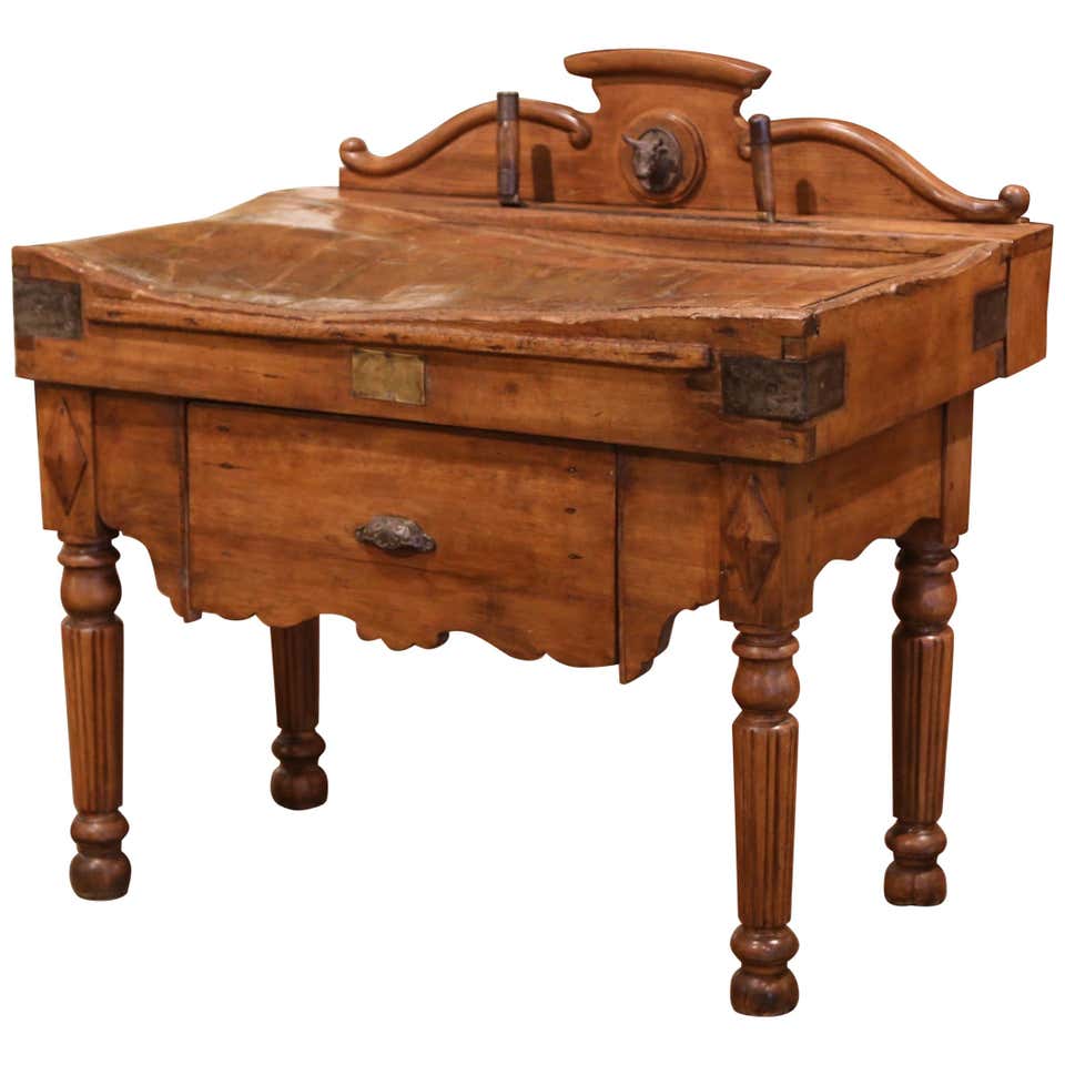 Antique and Vintage Butcher Blocks 124 For Sale at 1stDibs