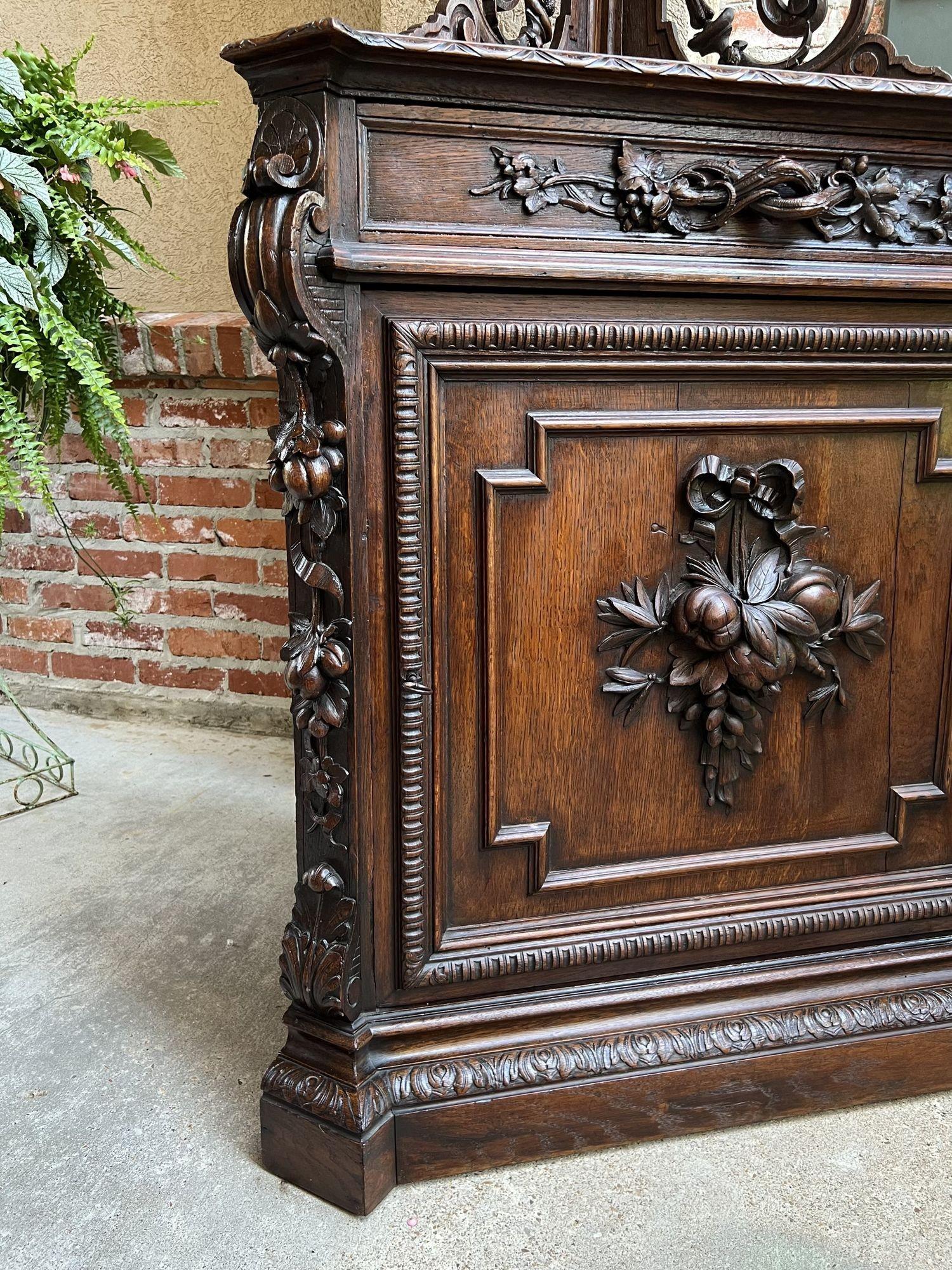19th century French Carved Corner Cabinet Black Forest Open Shelves Bookcase 1