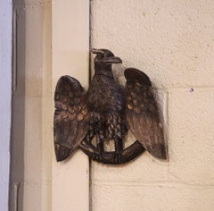 19th Century French Carved Eagle Wall Sculpture