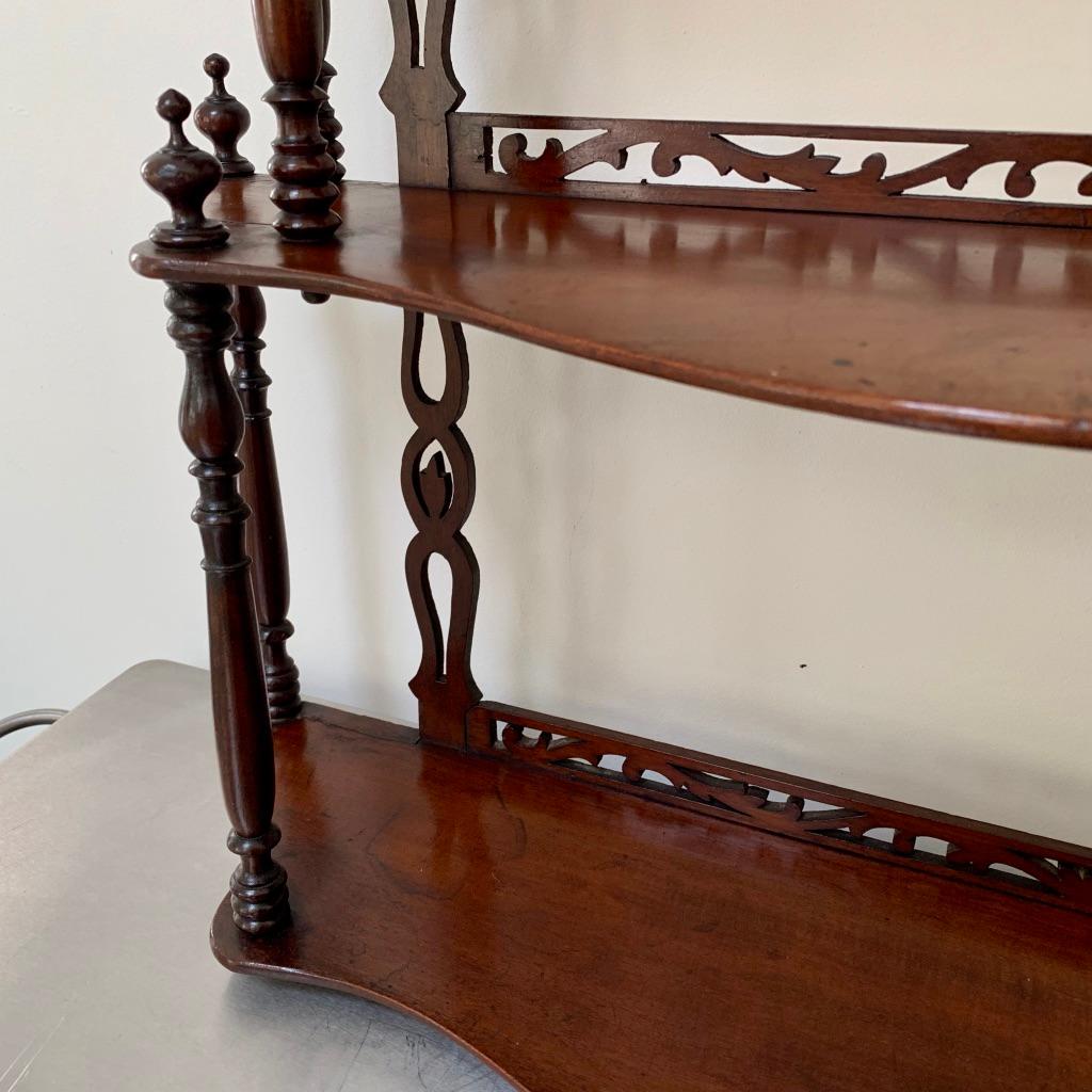 19th Century French Carved Freestanding or Hanging Shelves in Mahogany 3