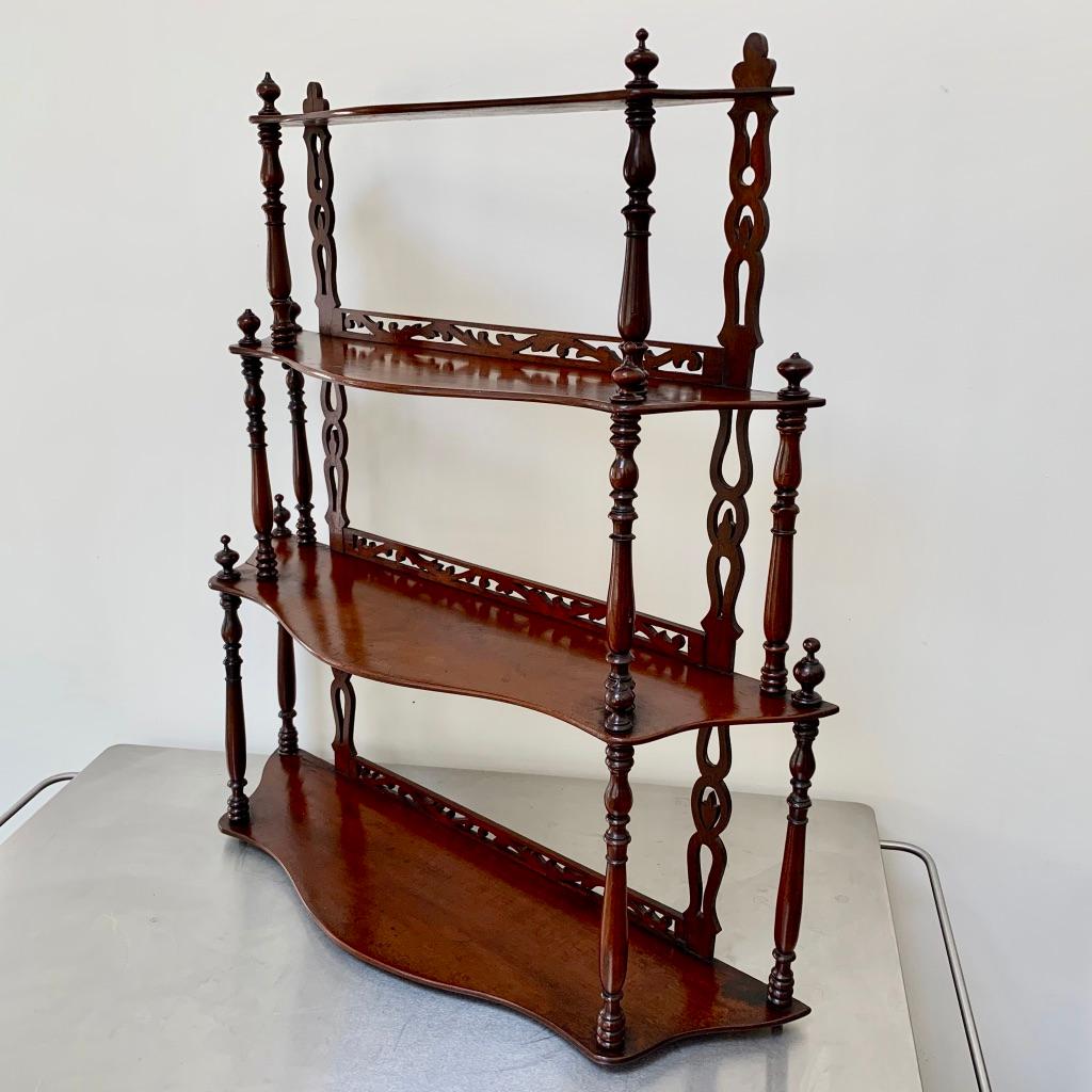 19th Century French Carved Freestanding or Hanging Shelves in Mahogany 5