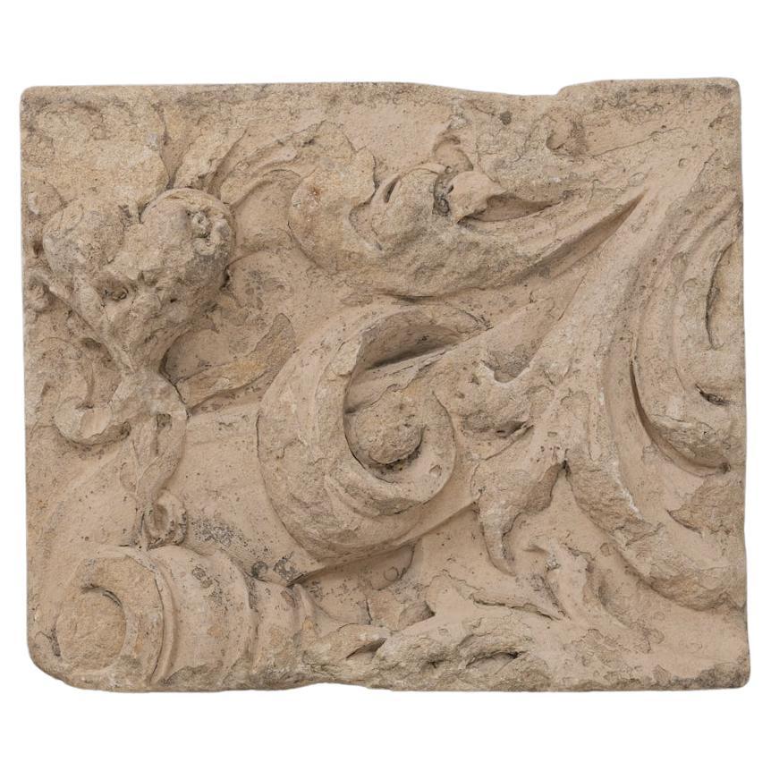 19th Century French Carved French Stone Architectural Ornament