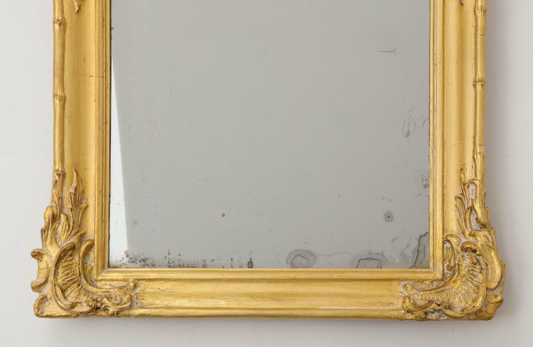 19th Century French Carved Gilded Mirror For Sale 5