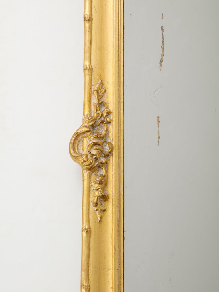 19th Century French Carved Gilded Mirror For Sale 3
