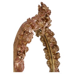 19th Century French Carved Giltwood Overmantle Mirror