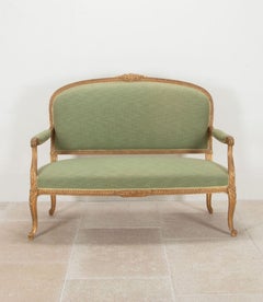 19th Century French Carved Giltwood Sofa