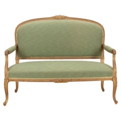 19th Century French Carved Giltwood Sofa