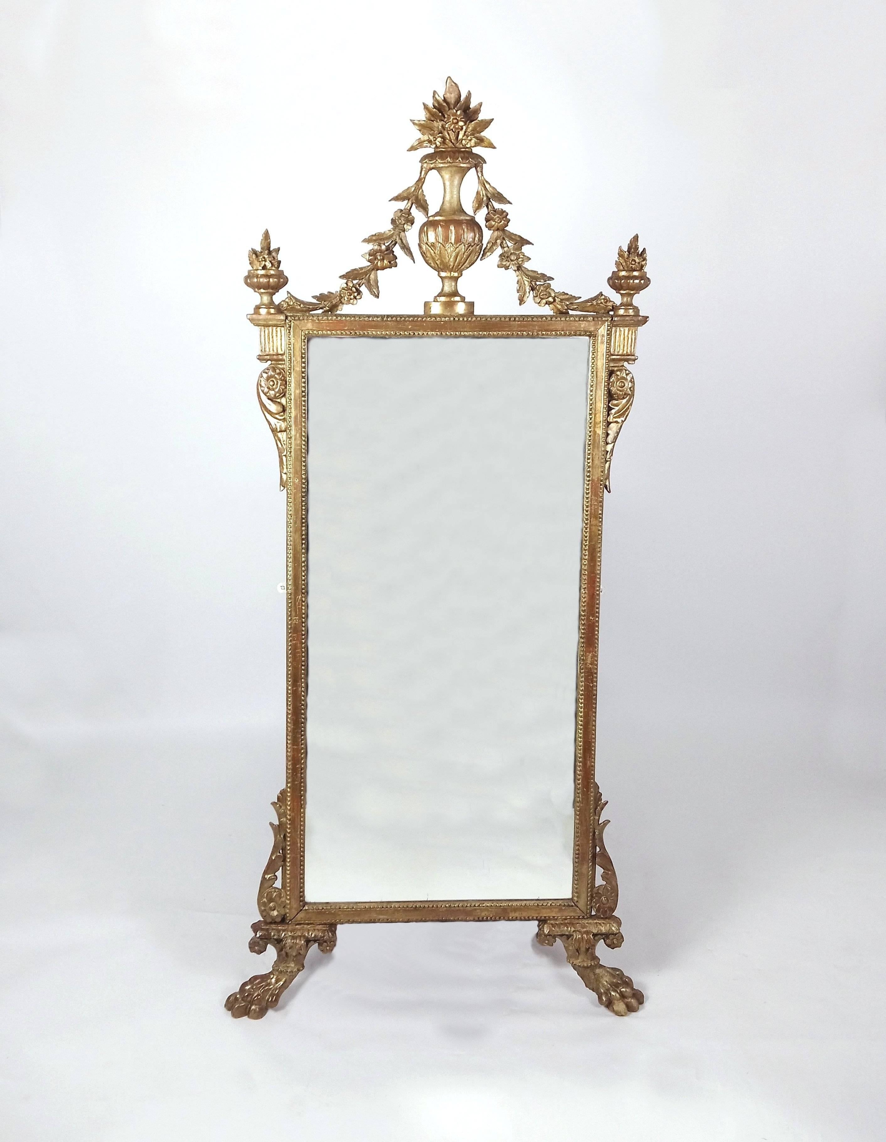 19th Century French Carved Giltwood Wall Mirror 6