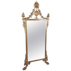 19th Century French Carved Giltwood Wall Mirror