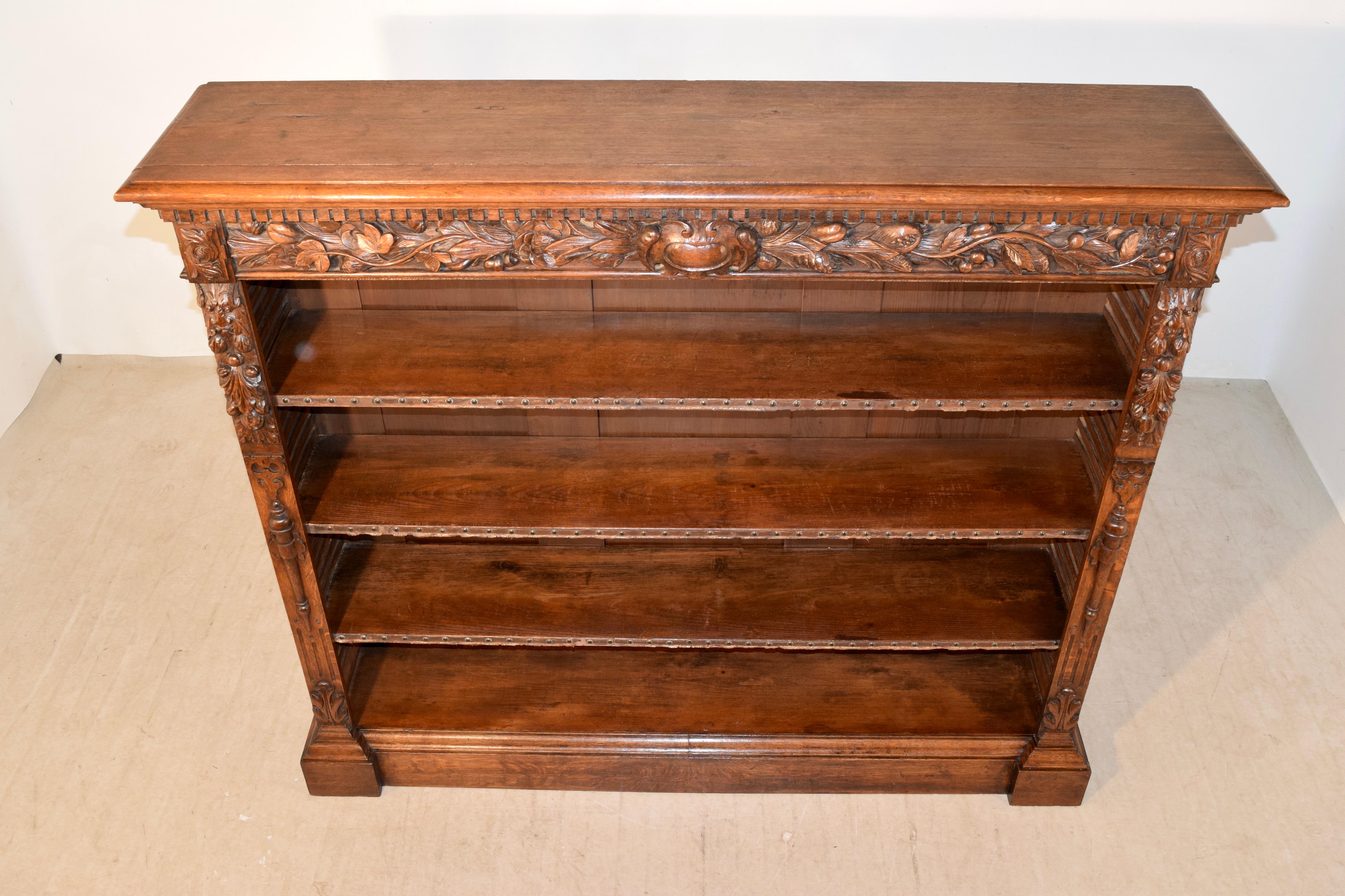 19th Century French Carved Large Bookcase 5
